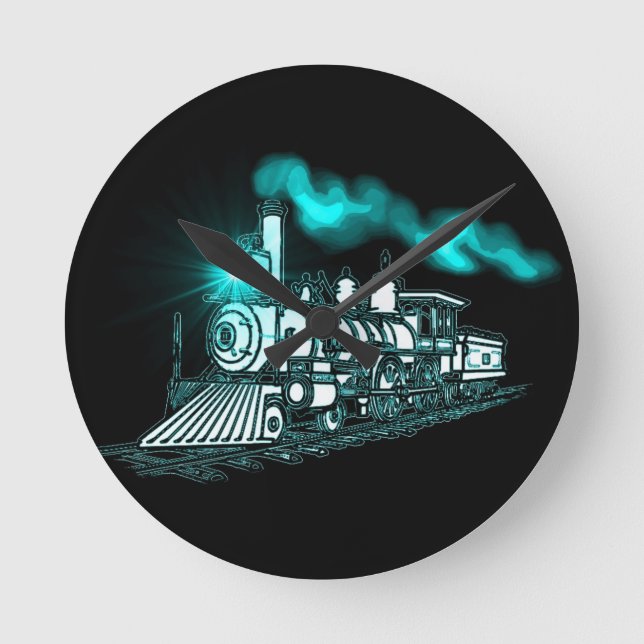 Horloge Ronde Train de vert de Smokin (Recto)