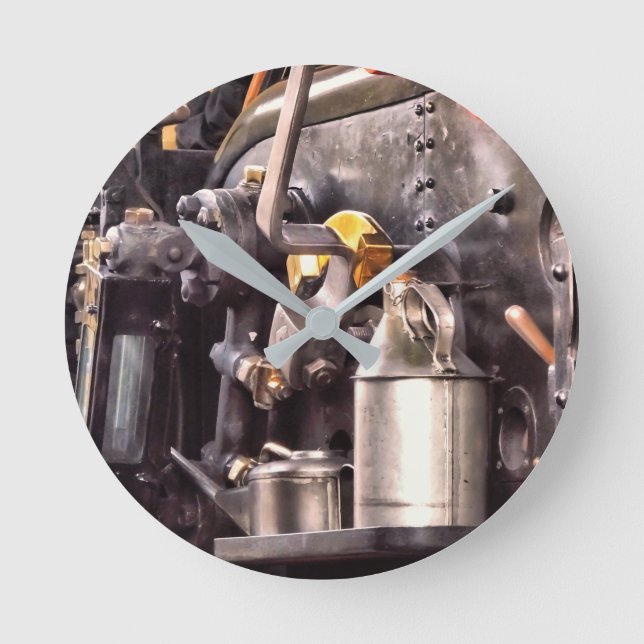 HORLOGE RONDE TRAINS À VAPEUR (Recto)