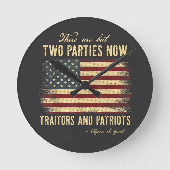 Horloge Ronde Traitors et Patriotes  (Recto)