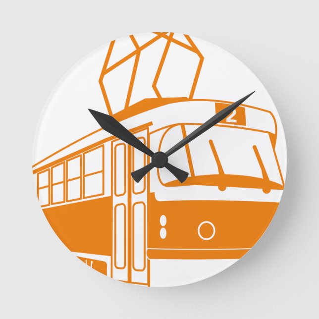 Horloge Ronde Transport par tramway électrique (Recto)