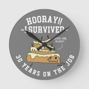 Horloge Ronde Travail d'appréciation des employés Anniversaire P