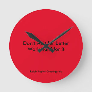 Horloge Ronde Travail dur