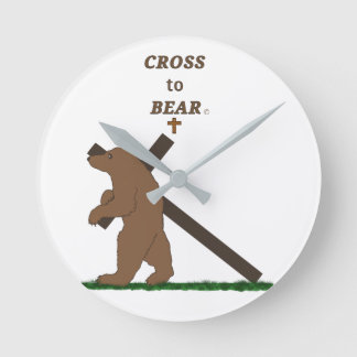 Horloge Ronde Traverser vers l'ours (horloge)