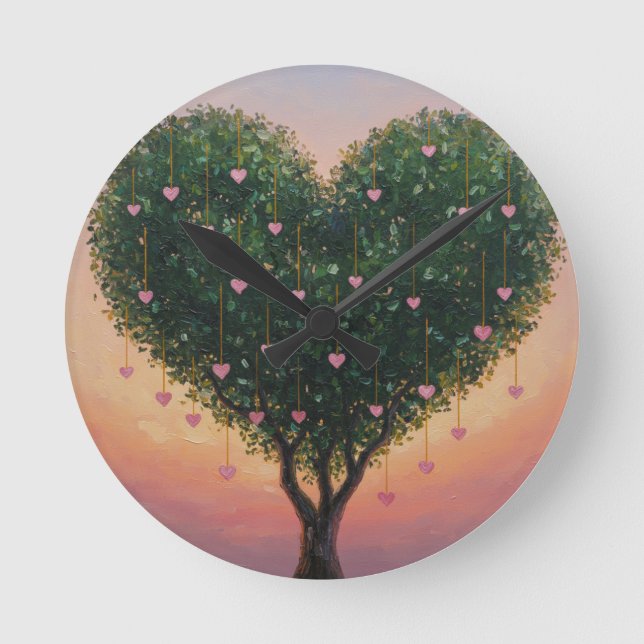 Horloge Ronde Tree of Hearts clock (Recto)