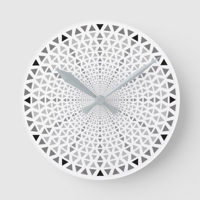 Horloge Ronde Triange - graphic wall clock (Recto)