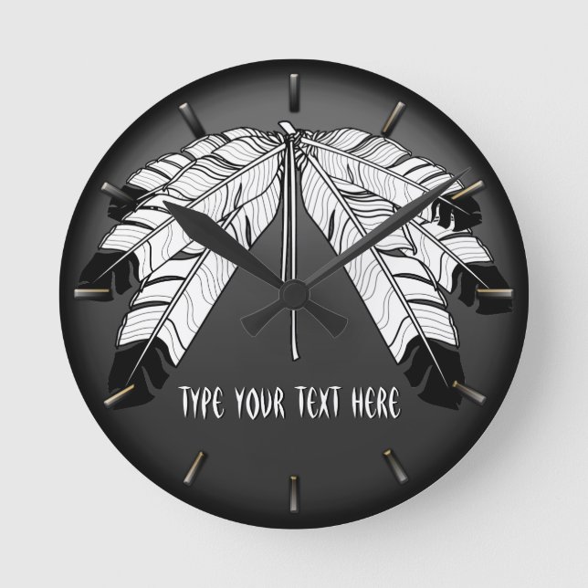 Horloge Ronde Tribe Wall Clock (Recto)