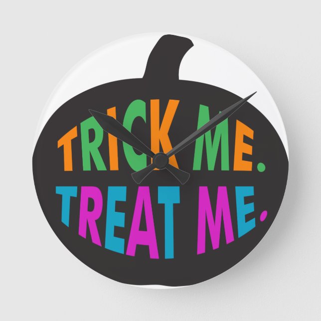 Horloge Ronde Trick Me Treat Me Multi-Color (Recto)