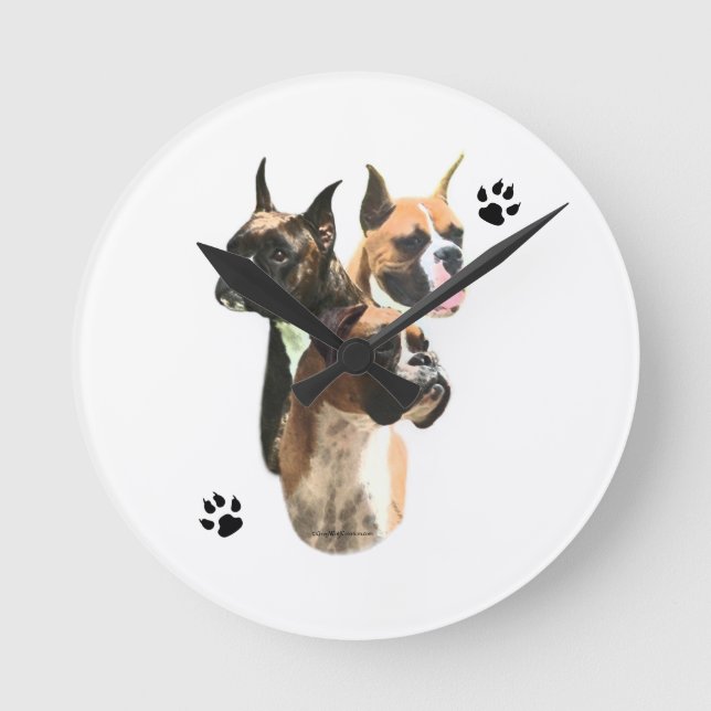 Horloge Ronde Trio Boxer (Recto)