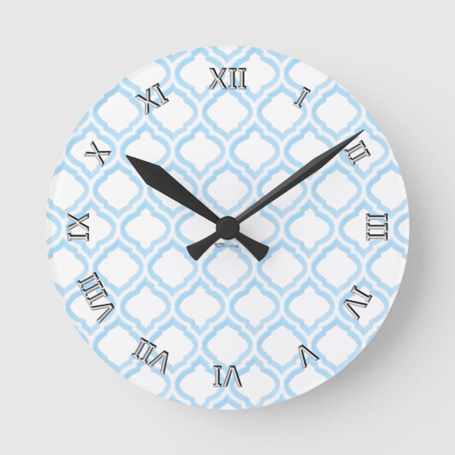 Horloge Ronde Triple Moroccan (Blue) (Recto)