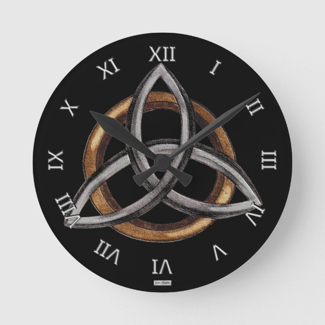 Horloge Ronde Triquetra (Brown/Silver) (Recto)