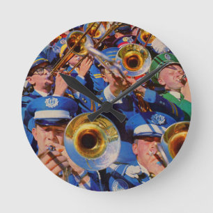 Horloge Ronde trombone mob AKA bande geeks allé sauvage