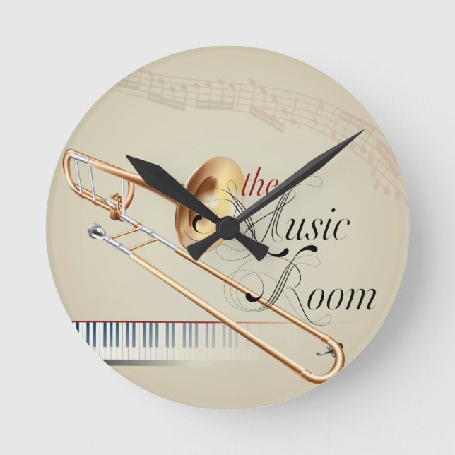 Horloge Ronde Trombone Music Room (Recto)