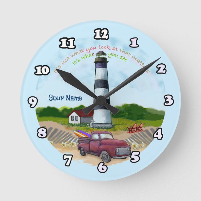 Horloge Ronde Truck Choice  Lighthouse clock (Recto)