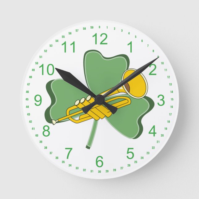 Horloge Ronde Trumpet shamrock (Recto)