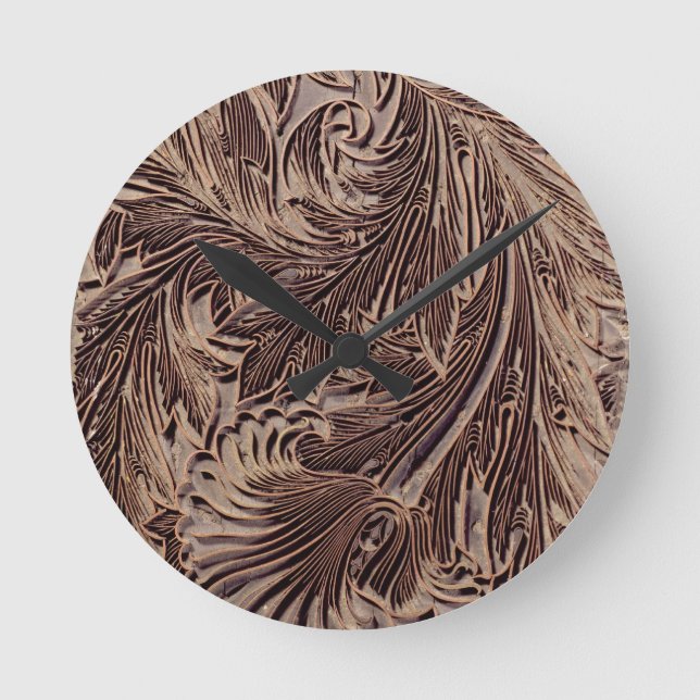 Horloge Ronde Tulip design printing block, 1875 (Recto)