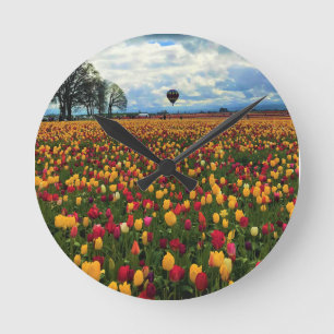 Horloge Ronde Tulip Farm