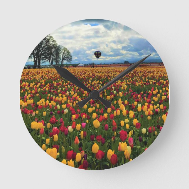 Horloge Ronde Tulip Farm (Recto)