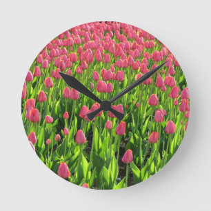 Horloge Ronde Tulips