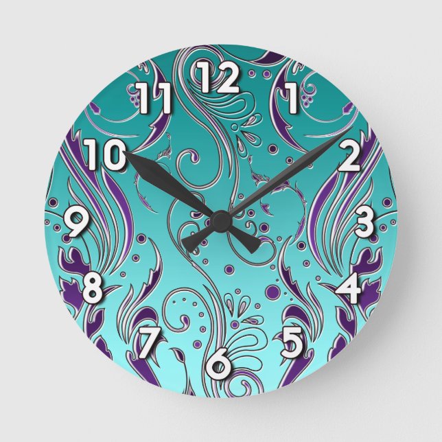 Horloge Ronde Turquoise (Recto)