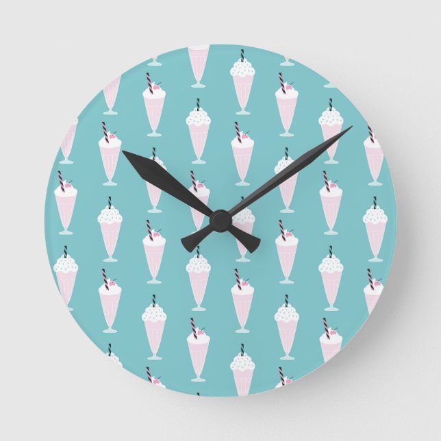 Horloge Ronde Turquoise de Cute (Recto)