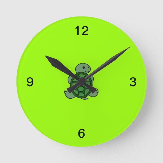 Horloge Ronde Turtle Clock (Recto)