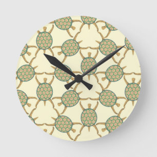 Horloge Ronde Turtle pattern