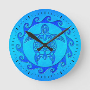 Horloge Ronde Turtle Sun