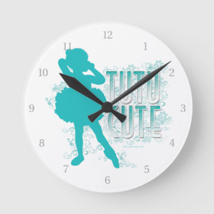 Horloge Ronde Tutu Cute