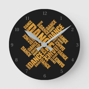 Horloge Ronde Typographie