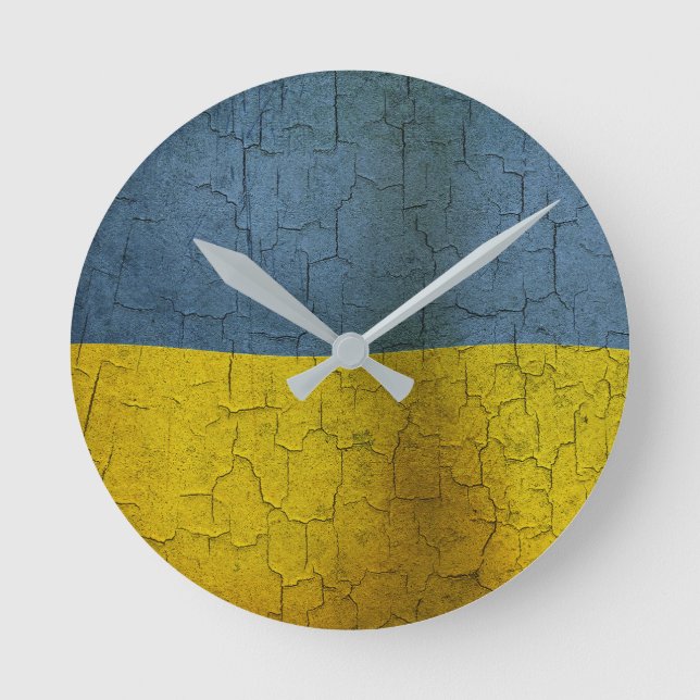 Horloge Ronde Ukrainian flag (Recto)