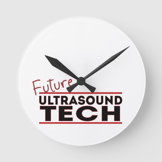 Horloge Ronde Ultrasound Tech (Recto)