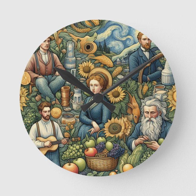 Horloge Ronde Un cadeau plein de sincérité, Coussin (Recto)