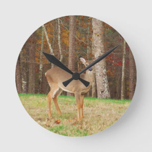 Horloge Ronde Un cerf de rêve de chasseur