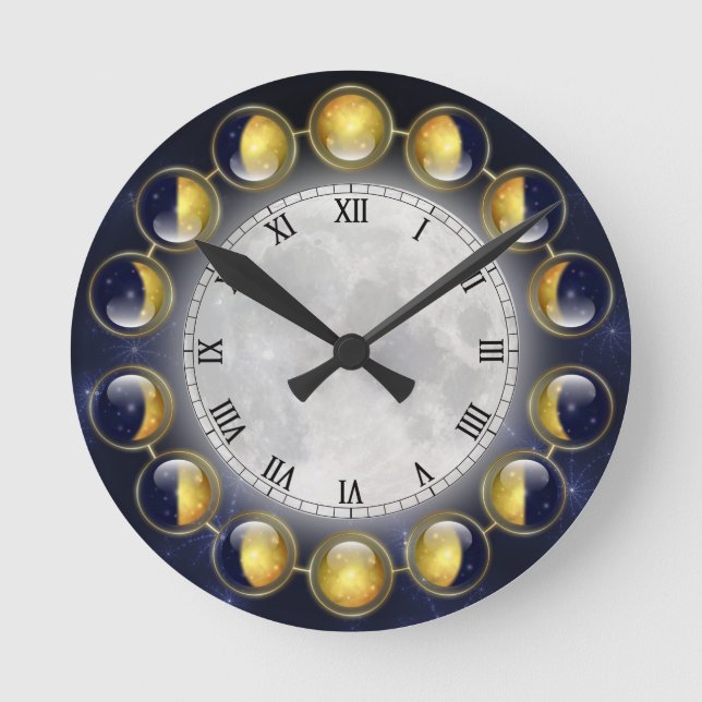 Horloge Ronde Un mois dans la vie de l'horloge de la lune (Recto)