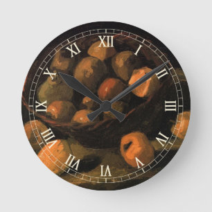 Horloge Ronde Un panier de pommes de Vincent van Gogh
