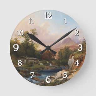 Horloge Ronde Un paysage de montagne au charme raffiné