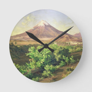 Horloge Ronde Un petit volcan dans la campagne mexicaine, 1887