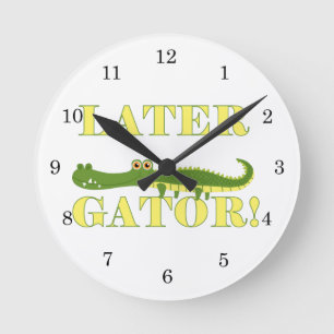 Horloge Ronde Un plus défunt alligator