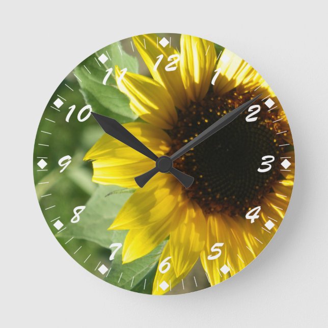 Horloge Ronde Un tournesol (Recto)