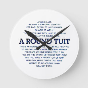 Horloge Ronde Un Tuit rond