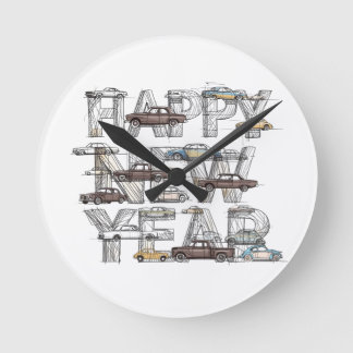 Horloge Ronde une conception intelligente et heureuse de nouvell