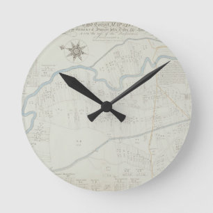 Horloge Ronde Une nouvelle carte correcte du marais Hackney, 174