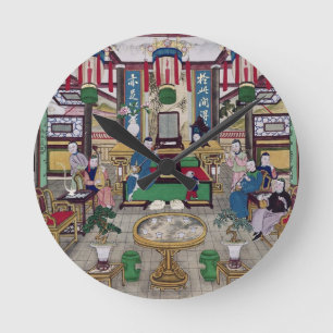 Horloge Ronde Une salle dans la Chambre de M. Kong, un négocian