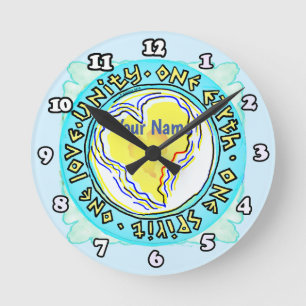 Horloge Ronde Une Terre