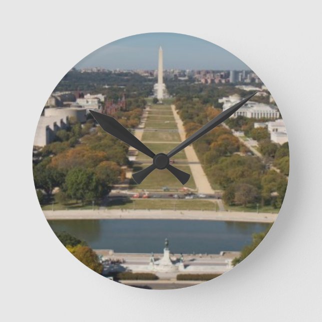 Horloge Ronde Une vue de paysage de Washington DC (Recto)