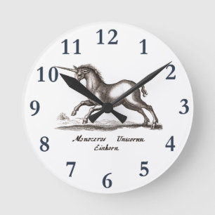 Horloge Ronde Unicorn Classic Running Magic Woodland Créature