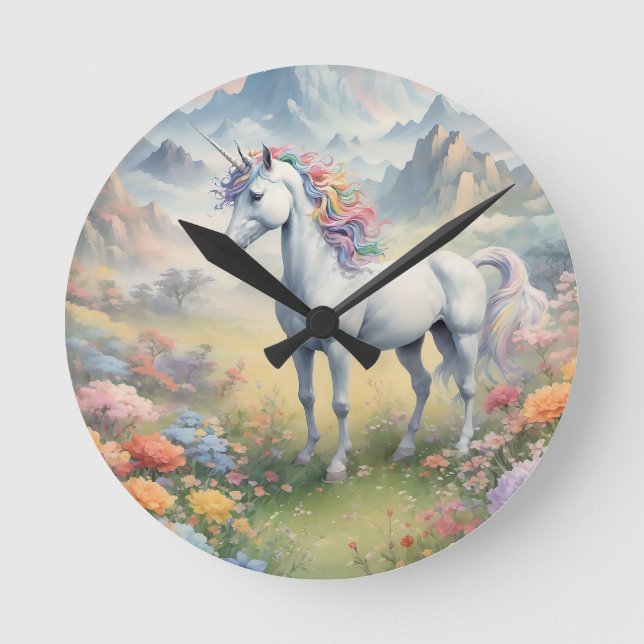Horloge Ronde Unicorn Wall (Recto)