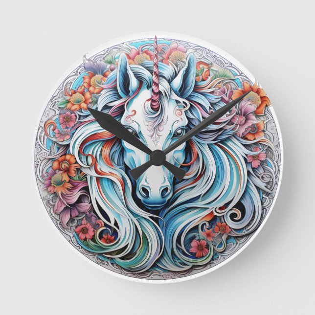 Horloge Ronde Unicorne (Recto)