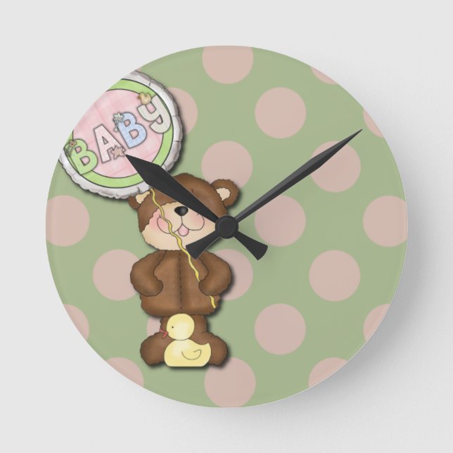Horloge Ronde Unisex Teddy Bear (Recto)