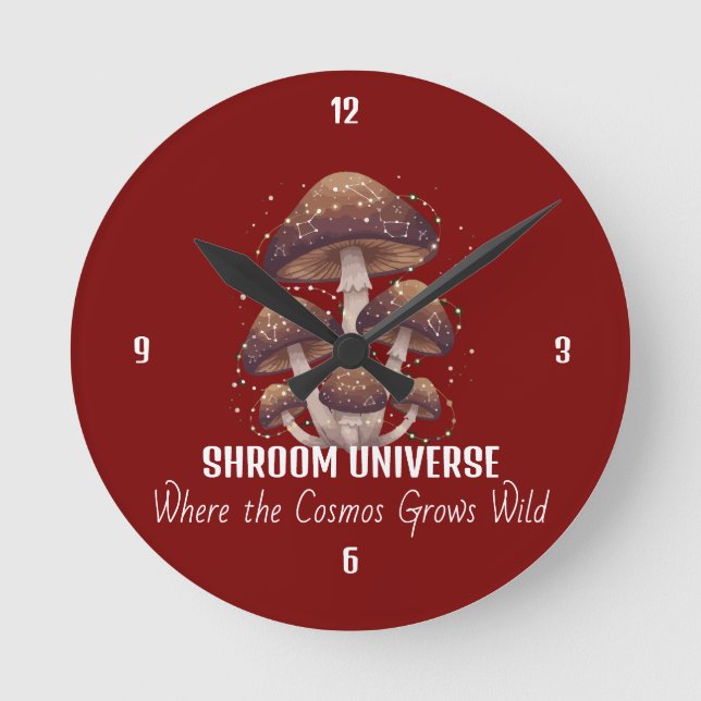 Horloge Ronde Univers de champignons célestes Constellation (Recto)